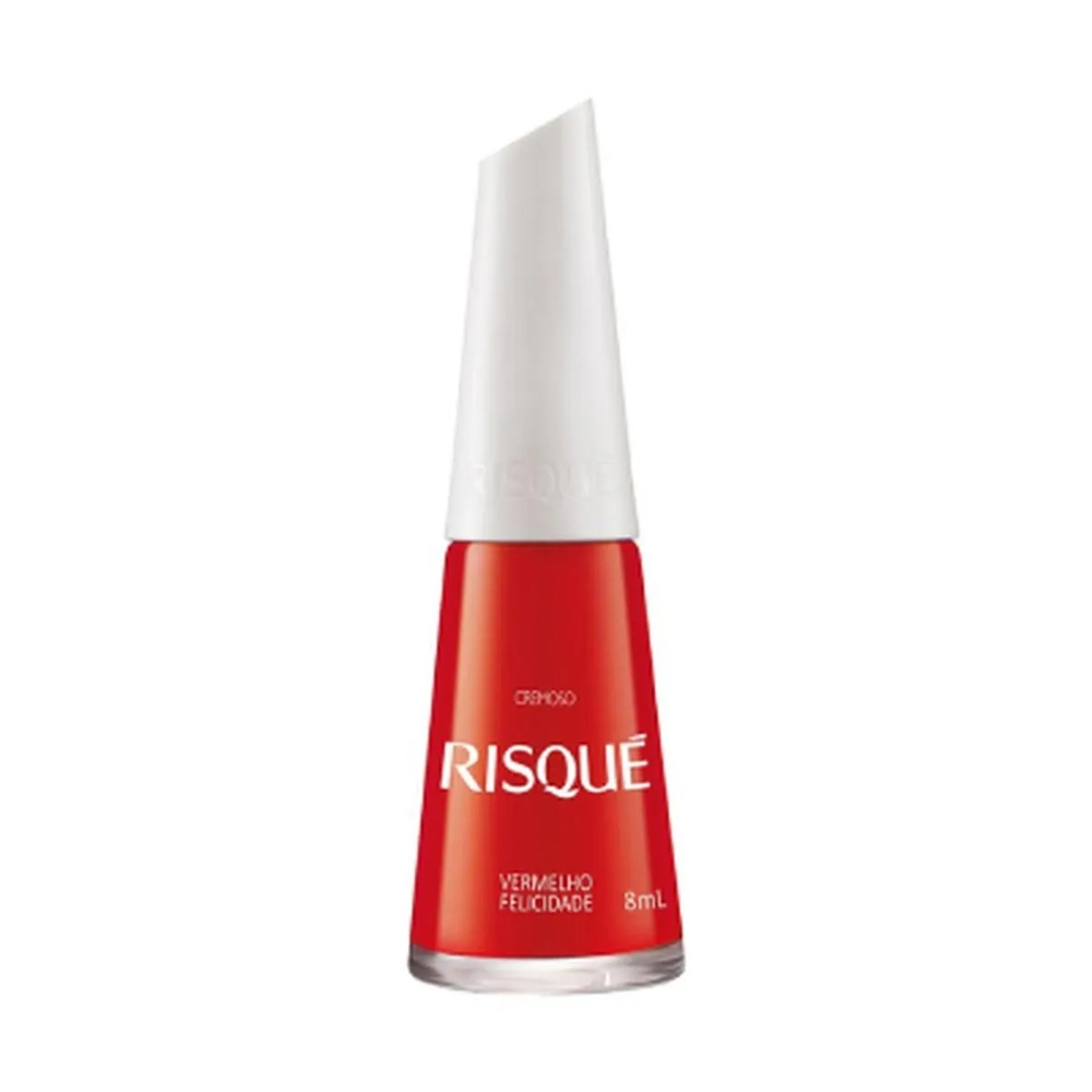 Esmalte Risqué Cremoso Vermelho Felicidade 8ml - 2