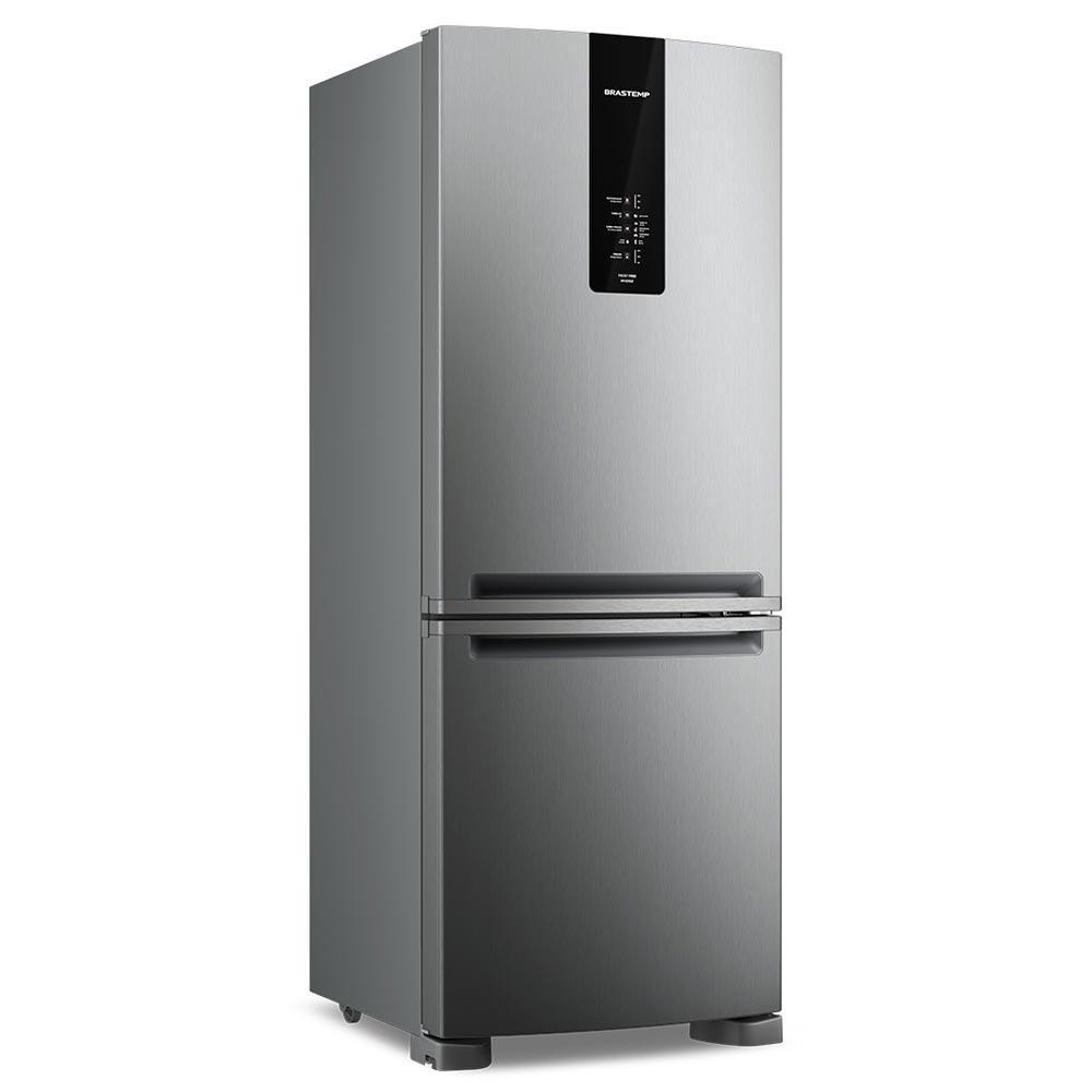 Refrigerador Brastemp Inverse Frost Free A+++ 447 Litros Inox com Smart Flow e Fresh Box - BRE57FK - 1