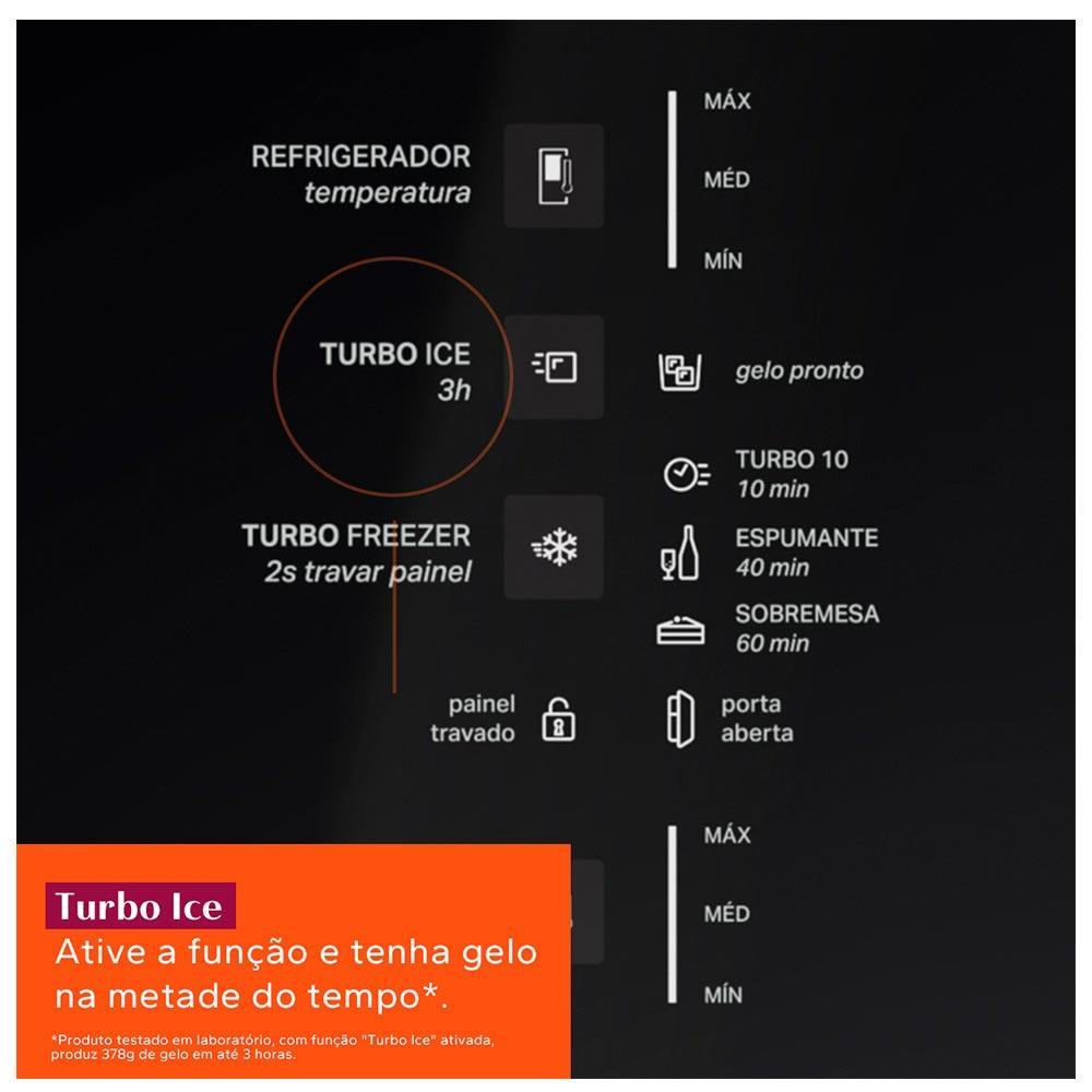 Refrigerador Brastemp Inverse Frost Free A+++ 447 Litros Inox com Smart Flow e Fresh Box - BRE57FK - 6