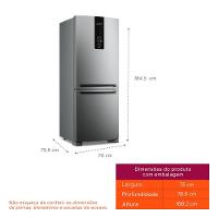 Refrigerador Brastemp Inverse Frost Free A+++ 447 Litros Inox com Smart Flow e Fresh Box - BRE57FK - 3