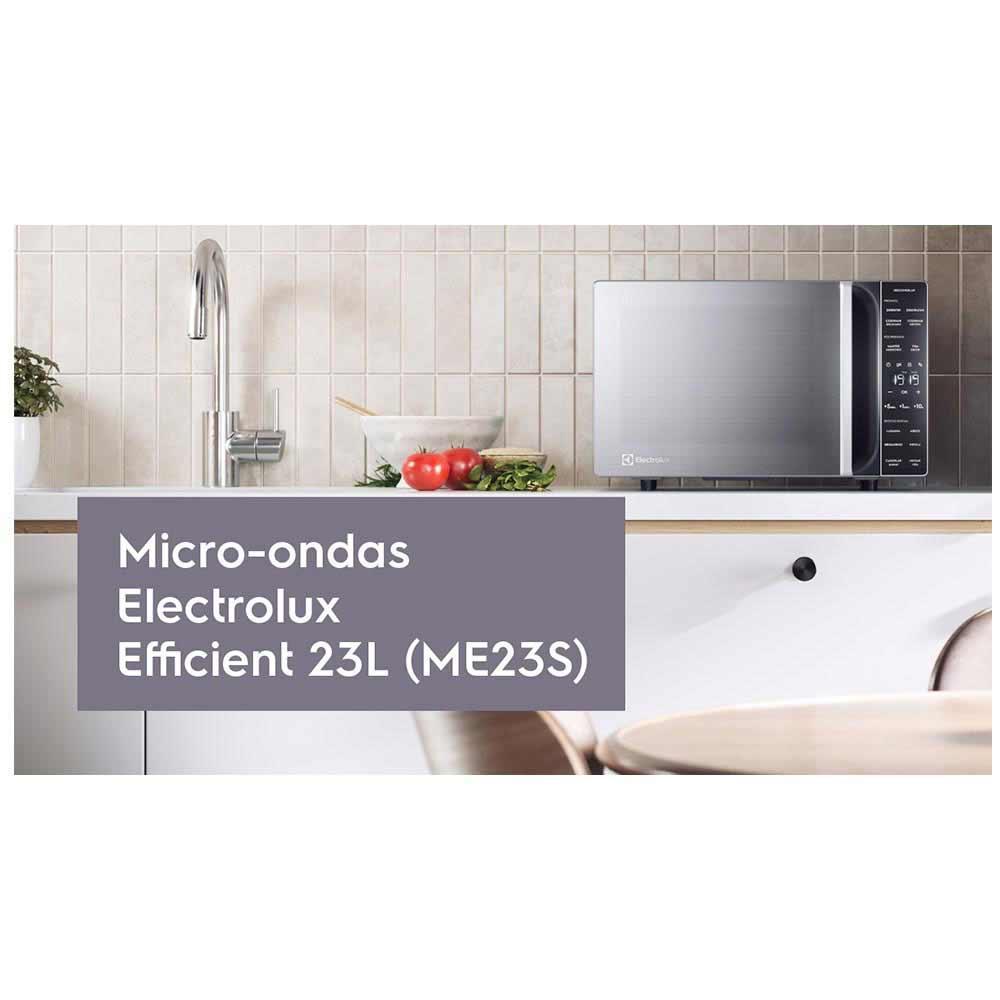 Micro-ondas Electrolux Efficient 23 Litros de Capacidade Prata - ME23S - 6