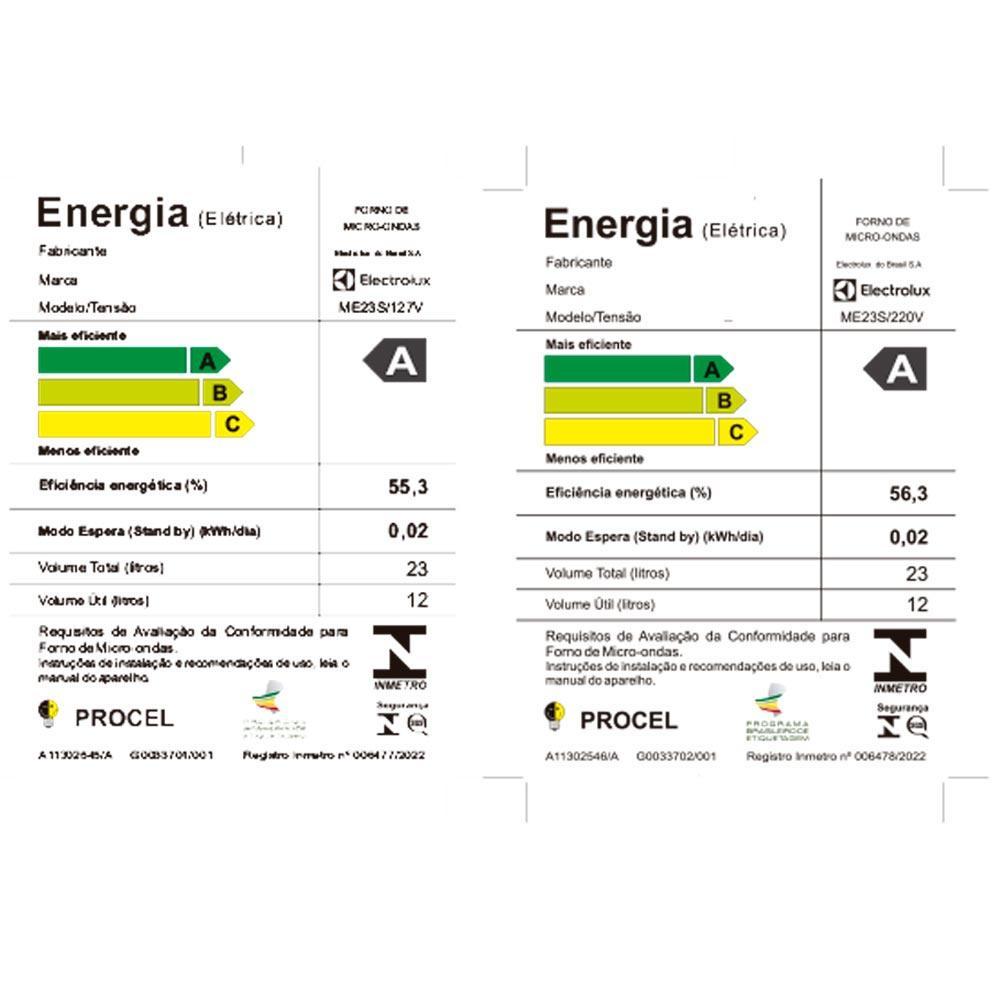 Micro-ondas Electrolux Efficient 23 Litros de Capacidade Prata - ME23S - 7