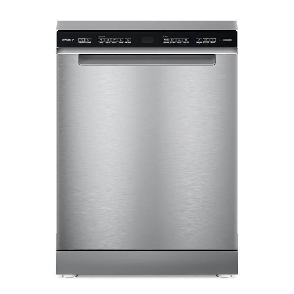 Lava-Louças Brastemp com Smart Sensor Inox com 15 Serviços, 05 Programas de Lavagem - BLF61AR - 1
