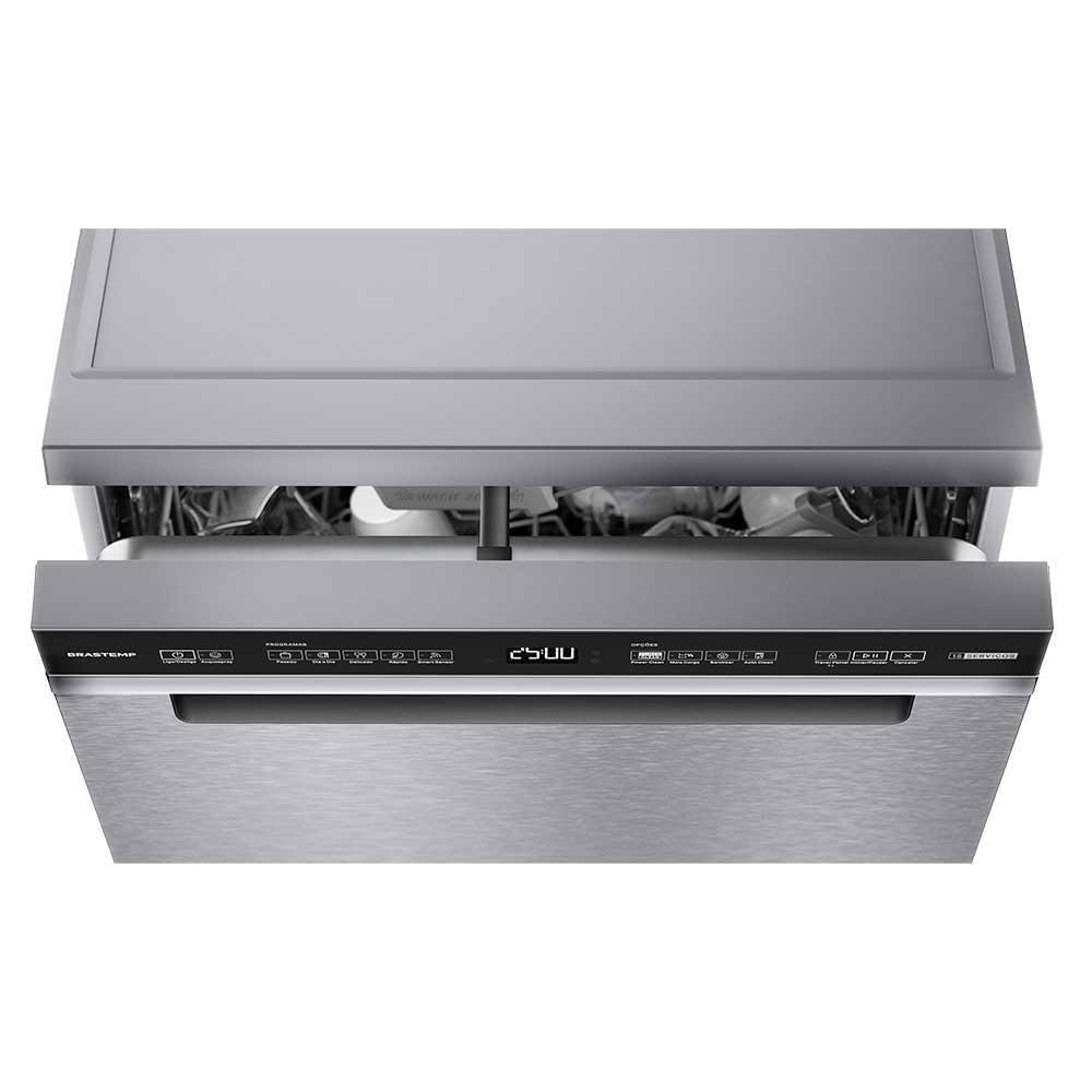 Lava-Louças Brastemp com Smart Sensor Inox com 15 Serviços, 05 Programas de Lavagem - BLF61AR - 2