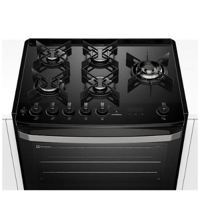 Fogão de Embutir Electrolux de 05 Bocas Experience com Mesa de Vidro Preto - FE5EP