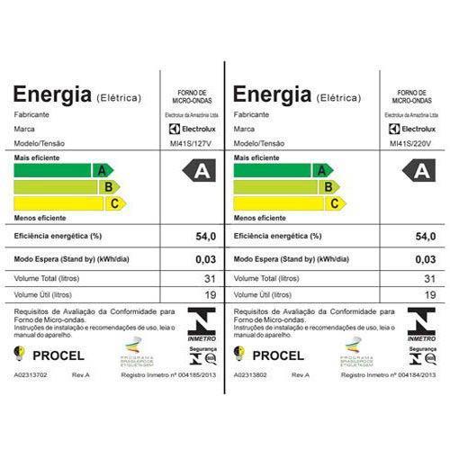 Micro-Ondas Electrolux Prata com Painel Integrado 31L (MI41S) - 6