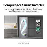 Refrigerador Inverse LG de 02 Portas Frost Free com 451 Litros Platinum Inox - GCB569NLL - 3