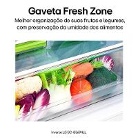 Refrigerador Inverse LG de 02 Portas Frost Free com 451 Litros Platinum Inox - GCB569NLL - 7