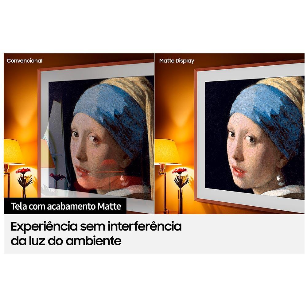 Smart TV Samsung The Frame QLED 32" Polegadas 32LS03C Tela Matte, Design Slim e Wi-Fi - 5