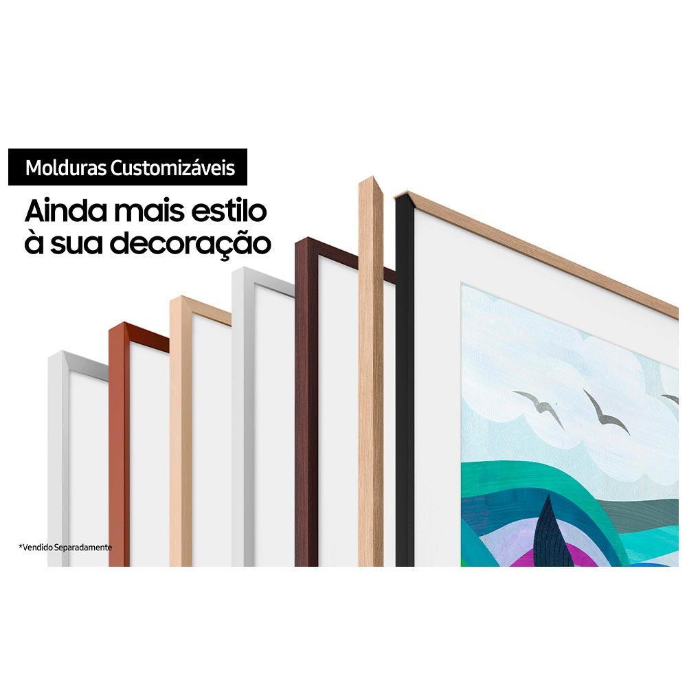 Smart TV Samsung The Frame QLED 32" Polegadas 32LS03C Tela Matte, Design Slim e Wi-Fi - 6