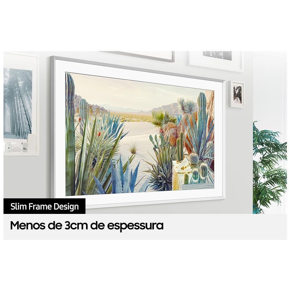 Smart TV Samsung The Frame QLED 32" Polegadas 32LS03C Tela Matte, Design Slim e Wi-Fi - 7