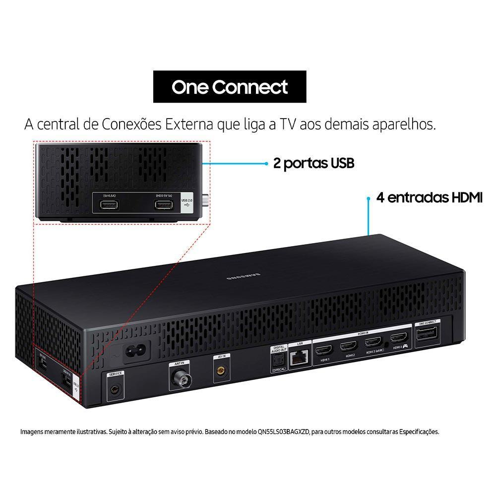 Smart TV Samsung The Frame QLED 32" Polegadas 32LS03C Tela Matte, Design Slim e Wi-Fi - 9
