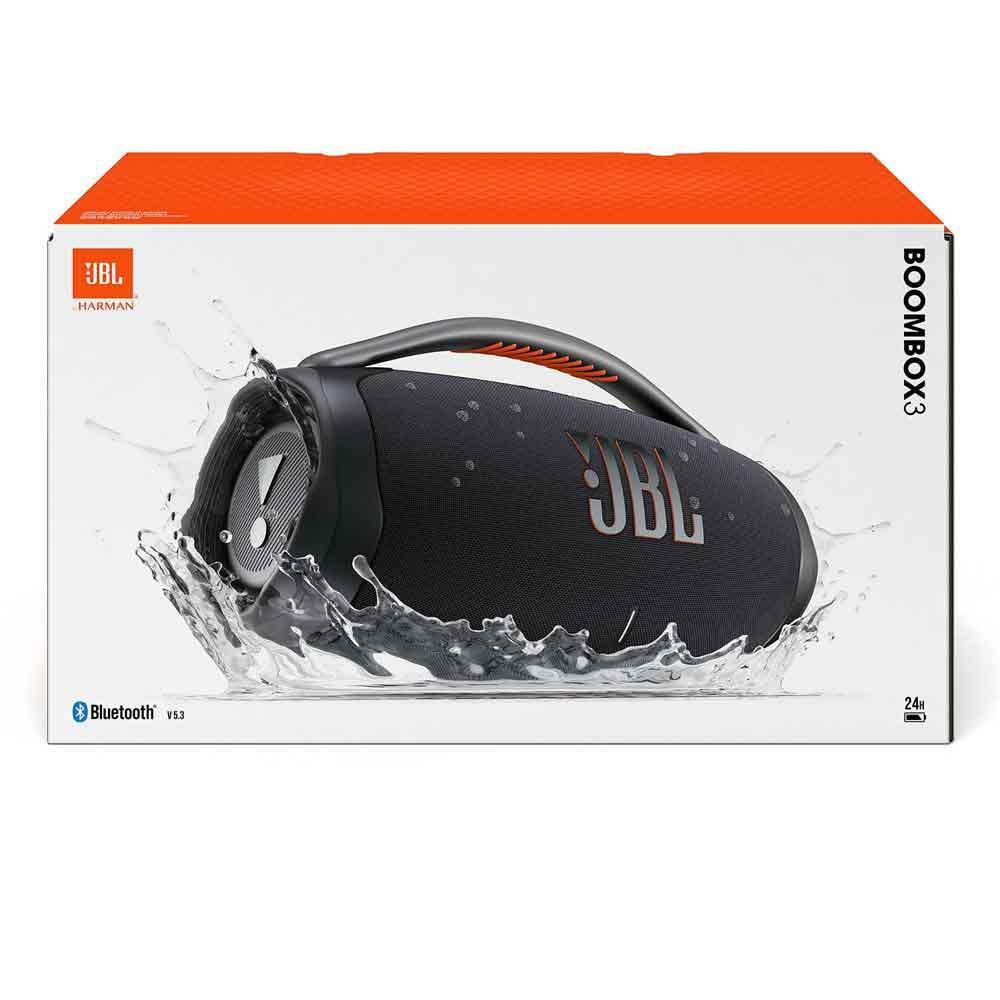 Caixa De Som Bluetooth JBL Boombox 3 Preta Até 24h de Reprodução IP67 À Prova d´água 130W - 8