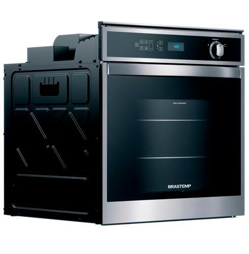 Forno de Embutir a Gás Brastemp 78 Litros Inox com Convecção e Termômetro Meat Control - BOH84AR - 2