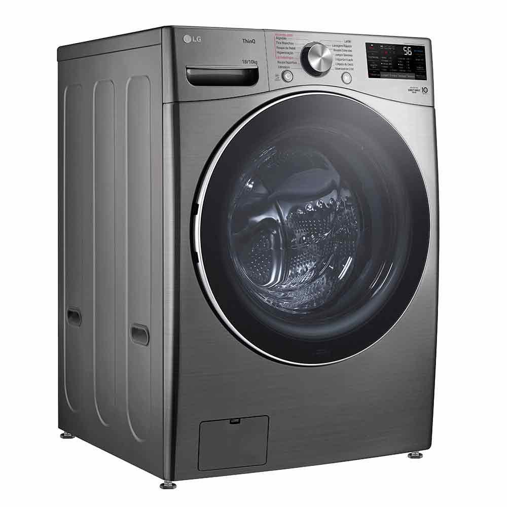 Lava e Seca 18Kg LG Smart Inox Look com 14 Programas de Lavagem - WD18SV - 2