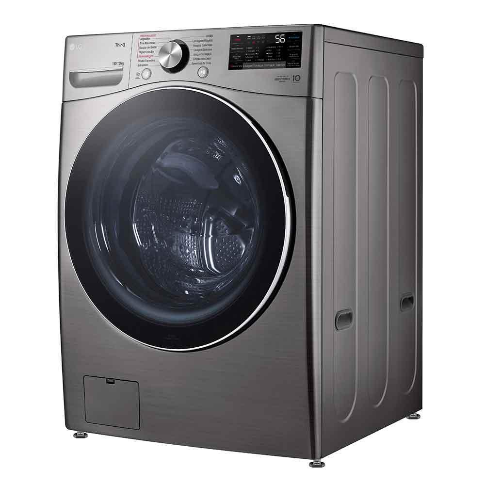 Lava e Seca 18Kg LG Smart Inox Look com 14 Programas de Lavagem - WD18SV - 6