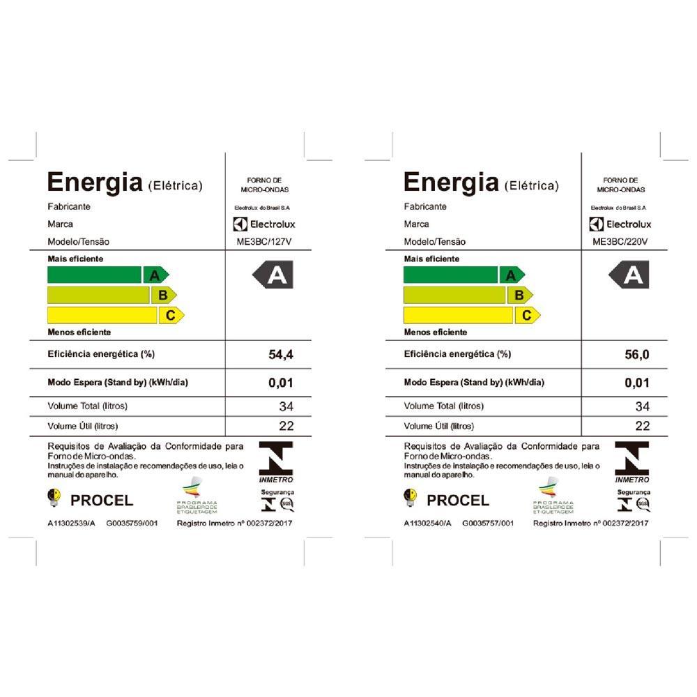 Micro-ondas de Embutir Electrolux Experience com 34 Litros de Capacidade Cinza - ME3BC - 7