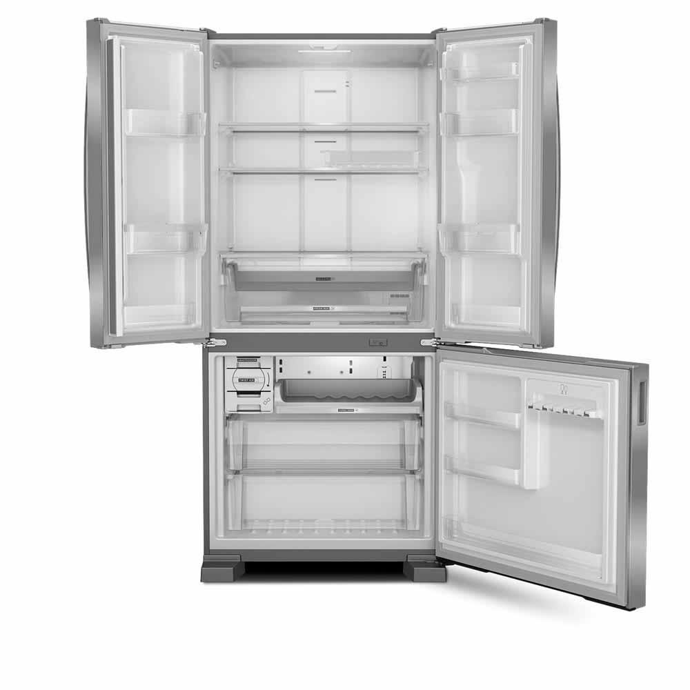 Refrigerador French Door Brastemp de 3 Portas Frost Free Side Inverse com 554L Inox - BRO85AK - 2