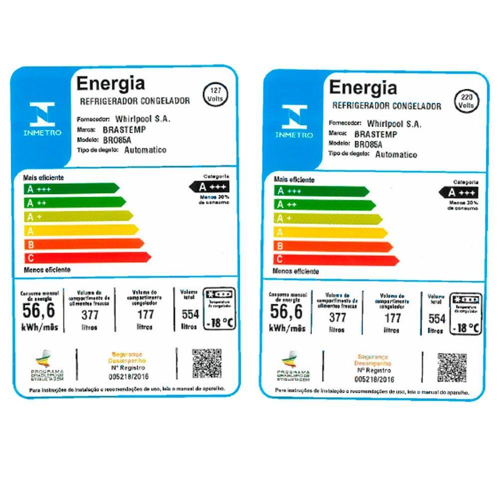 Refrigerador French Door Brastemp de 3 Portas Frost Free Side Inverse com 554L Inox - BRO85AK - 7