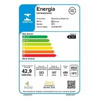 Refrigerador de 02 Portas Electrolux Frost Free com 490 Litros Efficient com AutoSense Inverse Inox Look - IB7S - 5