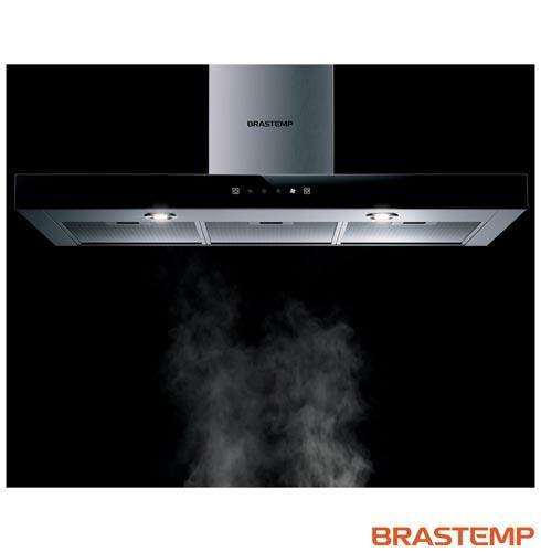 Coifa de Parede Brastemp 90 cm Tbox com 03 Velocidades + Turbo, Painel Touch, Timer, Inox - BAE90AR - 7