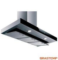 Coifa de Parede Brastemp 90 cm Tbox com 03 Velocidades + Turbo, Painel Touch, Timer, Inox - BAE90AR