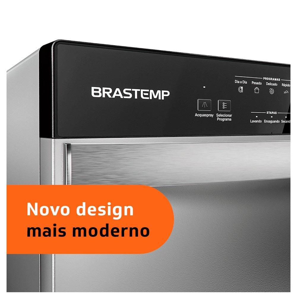 Lava Louças Brastemp Cinza Metálico com 08 Serviços e 05 Programas de Lavagem - BLF08B - 4