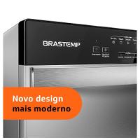 Lava Louças Brastemp Cinza Metálico com 08 Serviços e 05 Programas de Lavagem - BLF08B