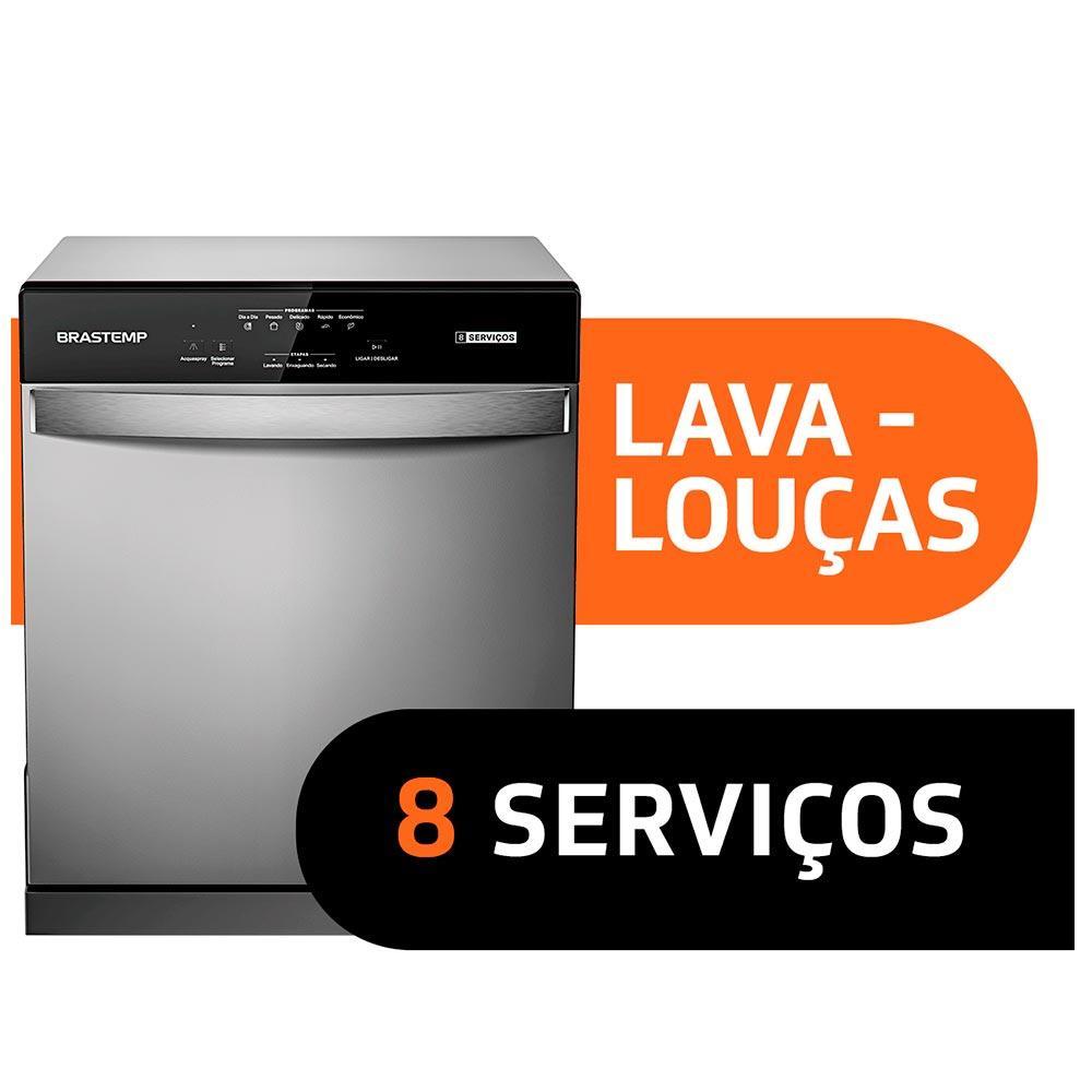 Lava Louças Brastemp Cinza Metálico com 08 Serviços e 05 Programas de Lavagem - BLF08B - 5