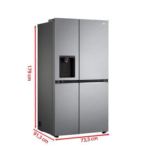 Refrigerador Side by Side LG de 02 Portas Frost Free com 611 Litros UVnano Aço Escovado - GC-L257SLP - 2