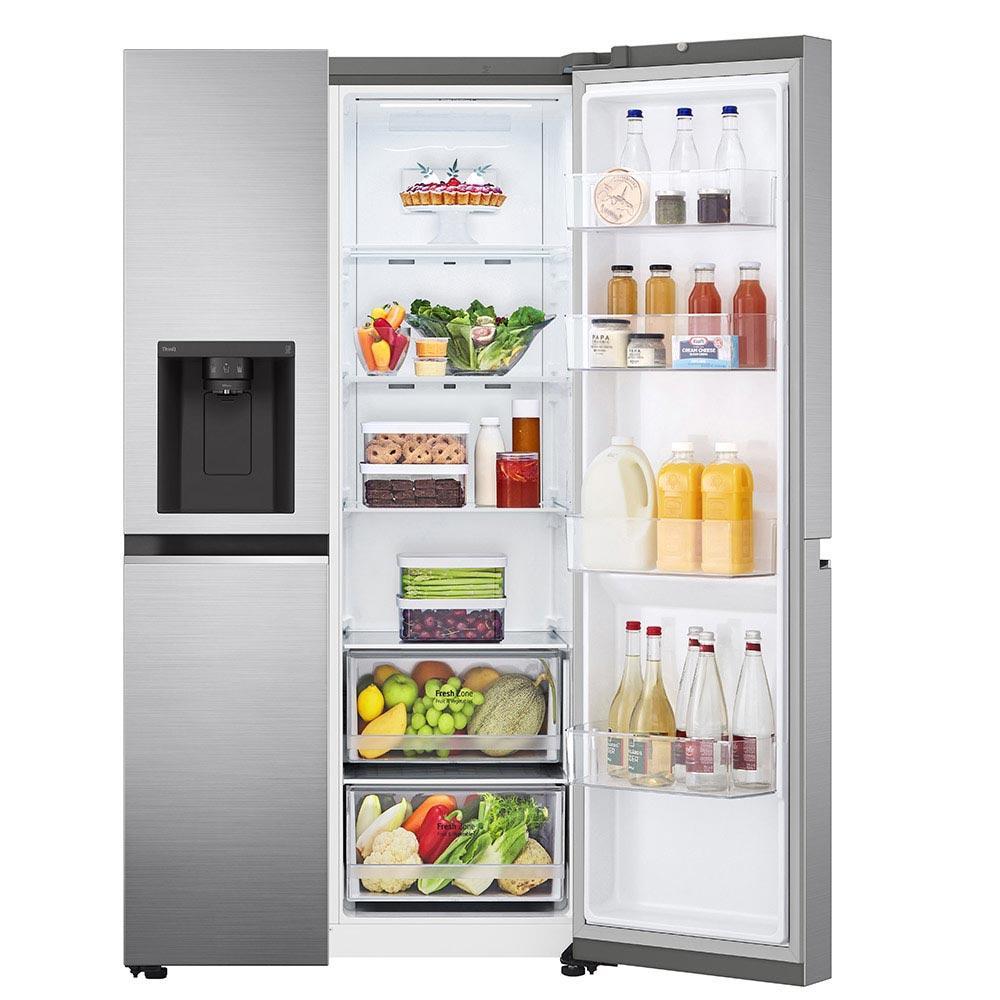 Refrigerador Side by Side LG de 02 Portas Frost Free com 611 Litros UVnano Aço Escovado - GC-L257SLP - 9