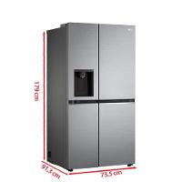 Refrigerador Side by Side LG de 02 Portas Frost Free com 611 Litros UVnano Aço Escovado - GC-L257SLP - 2