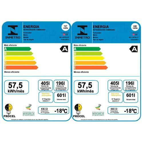 Refrigerador Side by Side LG de 02 Portas Frost Free com 611 Litros UVnano Aço Escovado - GC-L257SLP - 8