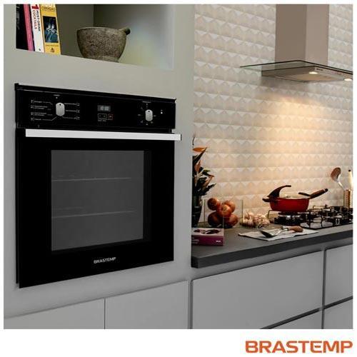 Forno de Embutir Elétrico Brastemp 84 Litros Preto com Convecção e Timer Touch - BOC84AE - 8