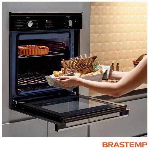 Forno de Embutir Elétrico Brastemp 84 Litros Preto com Convecção e Timer Touch - BOC84AE - 9