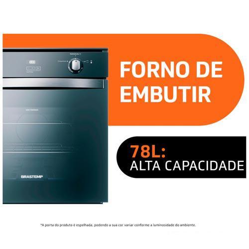 Forno de Embutir a Gás Brastemp 78 Litros Inox Espelhado com Grill Timer Touch BOA84AR - 2