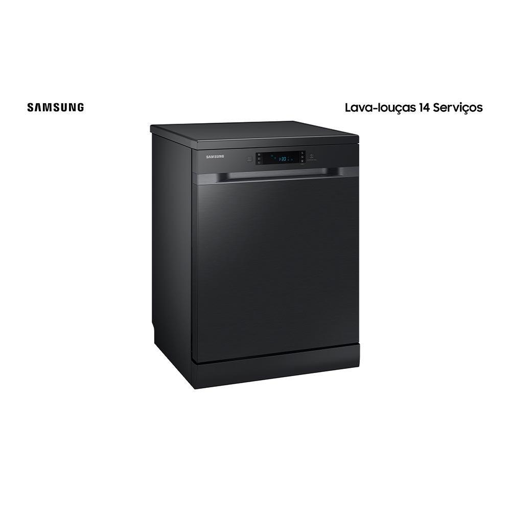 Lava Louças Samsung Black Inox com 14 Serviços - DW60C7050FG - 2