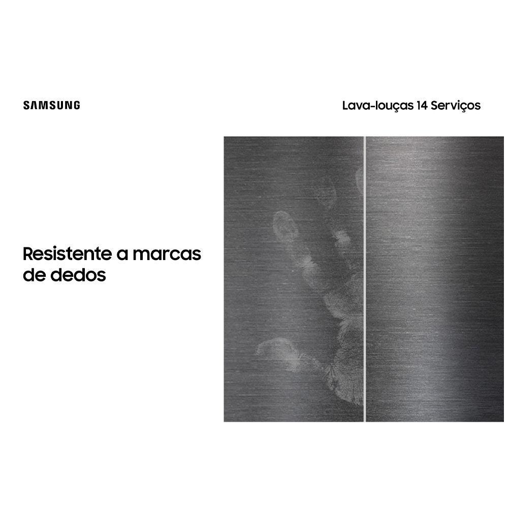 Lava Louças Samsung Black Inox com 14 Serviços - DW60C7050FG - 4