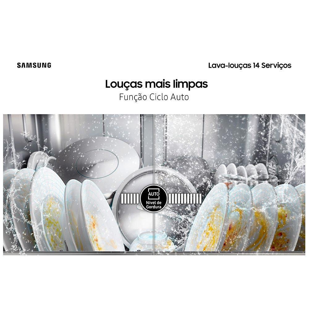 Lava Louças Samsung Black Inox com 14 Serviços - DW60C7050FG - 6