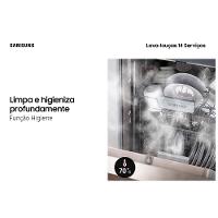 Lava Louças Samsung Black Inox com 14 Serviços - DW60C7050FG - 5