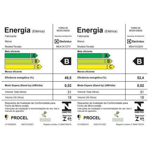 Micro-ondas Electrolux com 31 Litros de Capacidade e Grill Prata - ME41X - 7