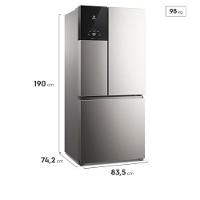 Refrigerador Multidoor Efficient Electrolux de 03 Portas Frost Free com 590 Litros AutoSense e Inverter Inox Look - - 8