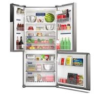 Refrigerador Multidoor Efficient Electrolux de 03 Portas Frost Free com 590 Litros AutoSense e Inverter Inox Look -