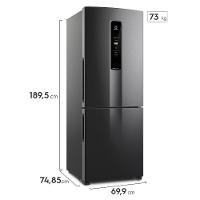 Refrigerador de 02 Portas Electrolux Frost Free com 490 Litros Efficient com AutoSense Inverse Black Look - IB7B - 2