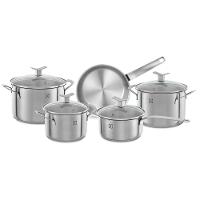 Conjunto de Panelas em Aço Inox com 05 Peças - Electrolux - 1