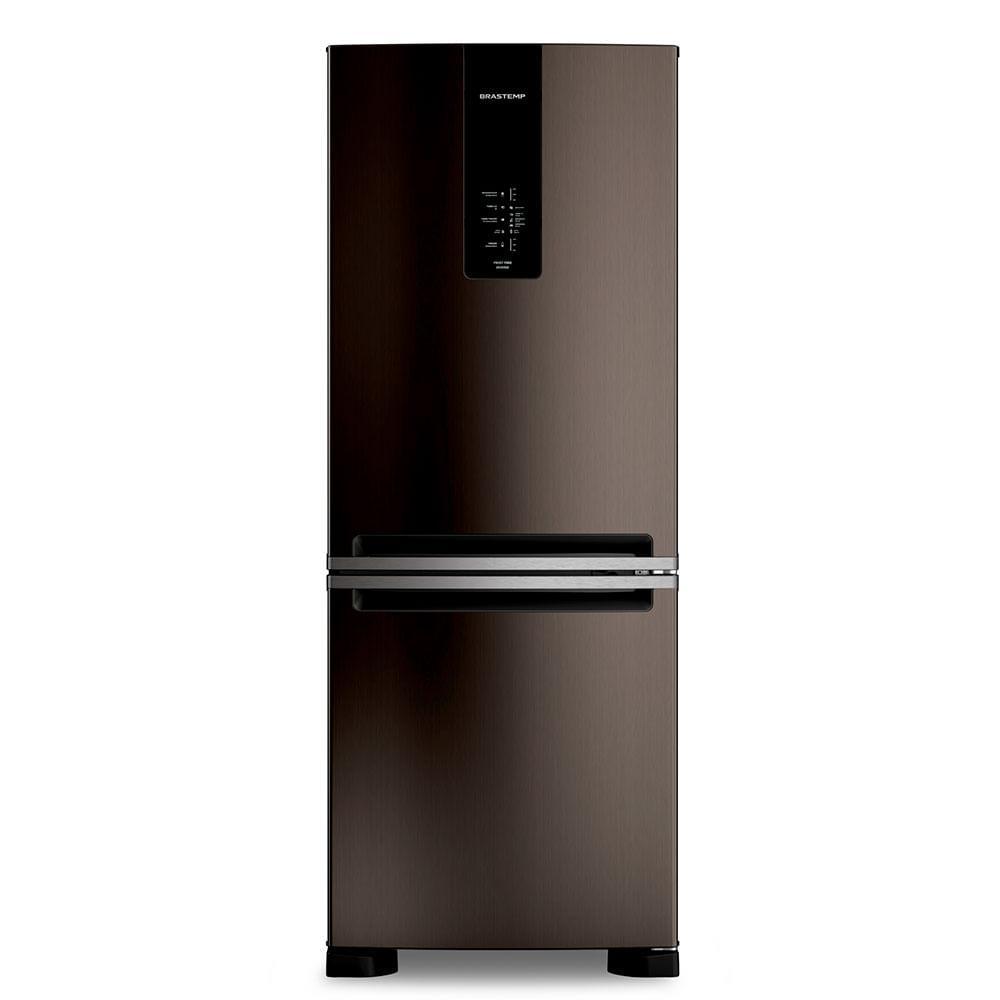 Refrigerador de 02 Portas Brastemp Frost Free Inverse A+++ 447 Litros Black Inox com Smart Flow e Fresh Box - BRE57 - 1