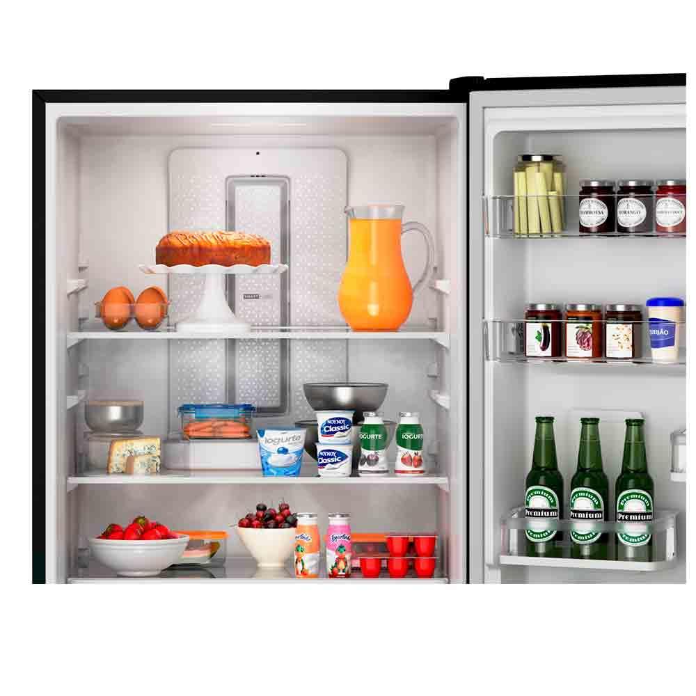 Refrigerador de 02 Portas Brastemp Frost Free Inverse A+++ 447 Litros Black Inox com Smart Flow e Fresh Box - BRE57 - 4