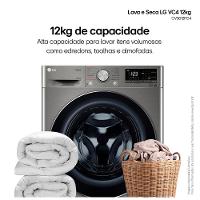 Lava e Seca 12Kg LG Smart Inox com 12 Programas de Lavagem - CV5012PC4 - 3