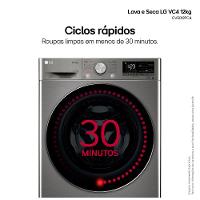 Lava e Seca 12Kg LG Smart Inox com 12 Programas de Lavagem - CV5012PC4 - 6