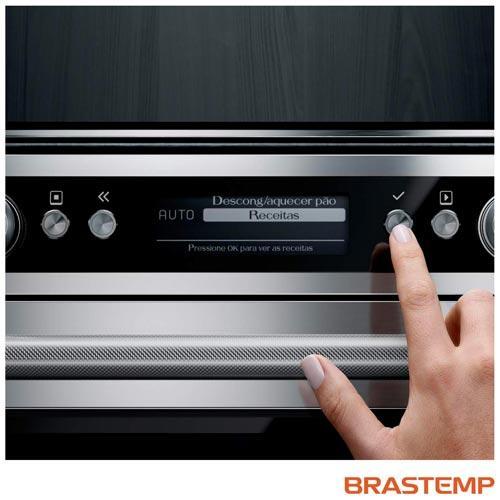 Micro-ondas de Embutir Brastemp Gourmand 40 Litros Inox com Sistema 3D e Sensor Cooking - 5